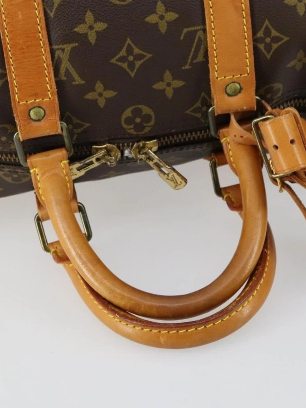 LOUIS VUITTON Monogram Keepall 45 Boston Bag M41428 LV Auth 155039 - Picture 9 of 14